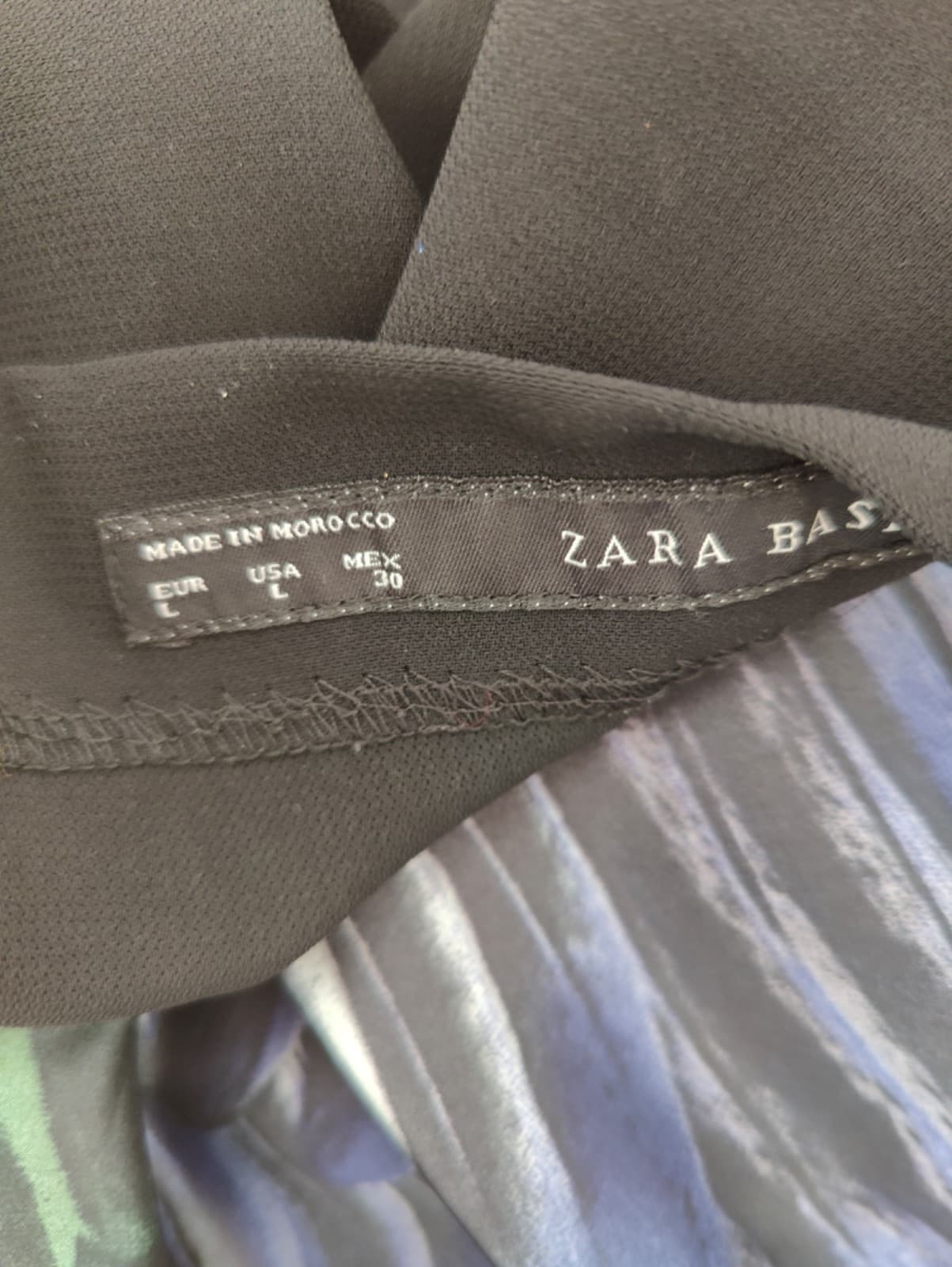 Robe Zara imprimée bleu et vert – Taille L — photo 5