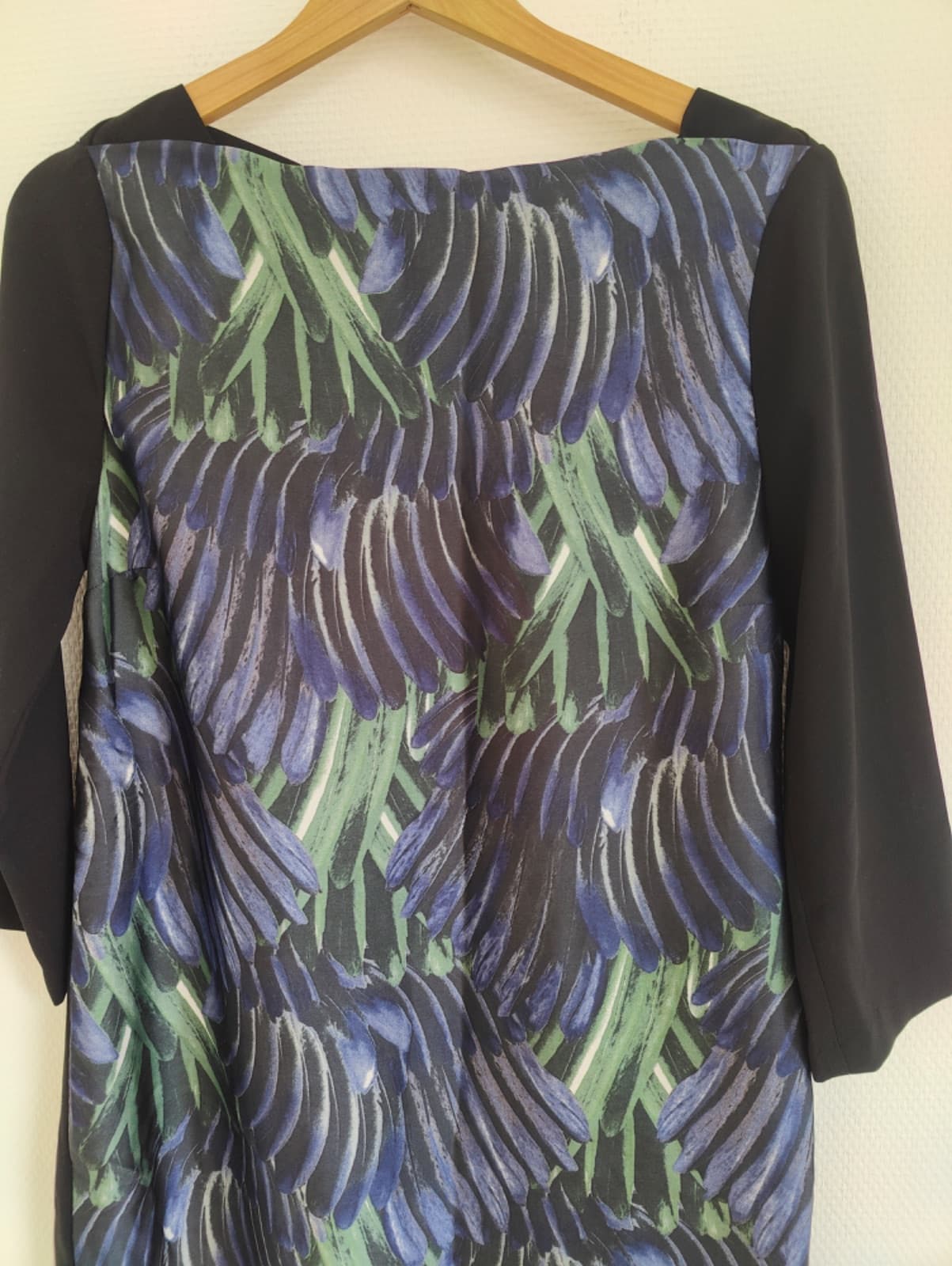 Robe Zara imprimée bleu et vert – Taille L — photo 3