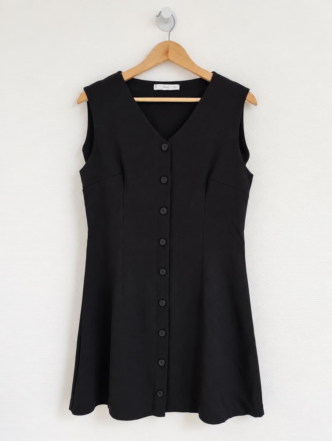 Robe boutonnée Mango noire – Taille L — photo 2