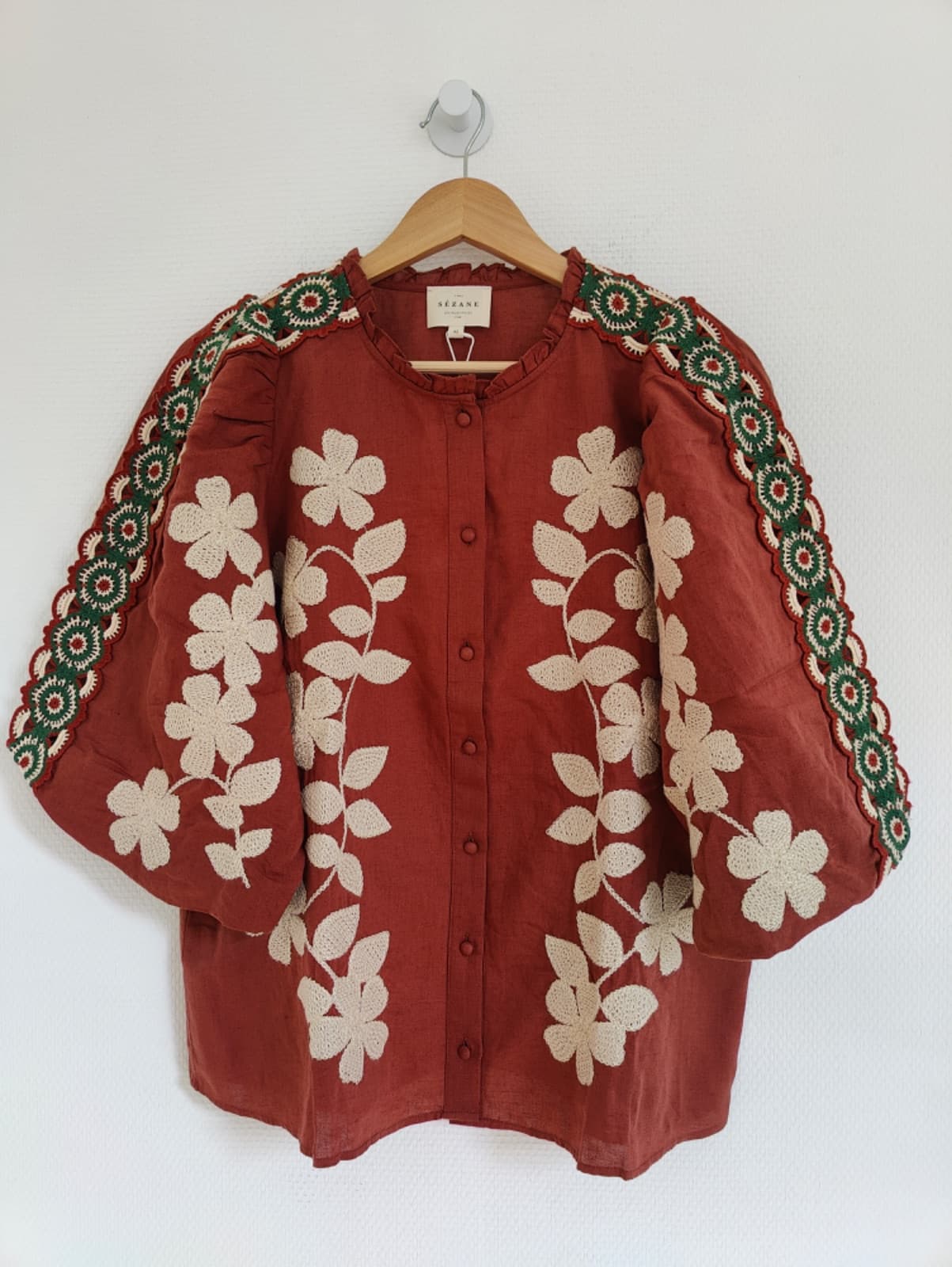 Blouse Anton Sézane brodée – Taille 42 — photo 2