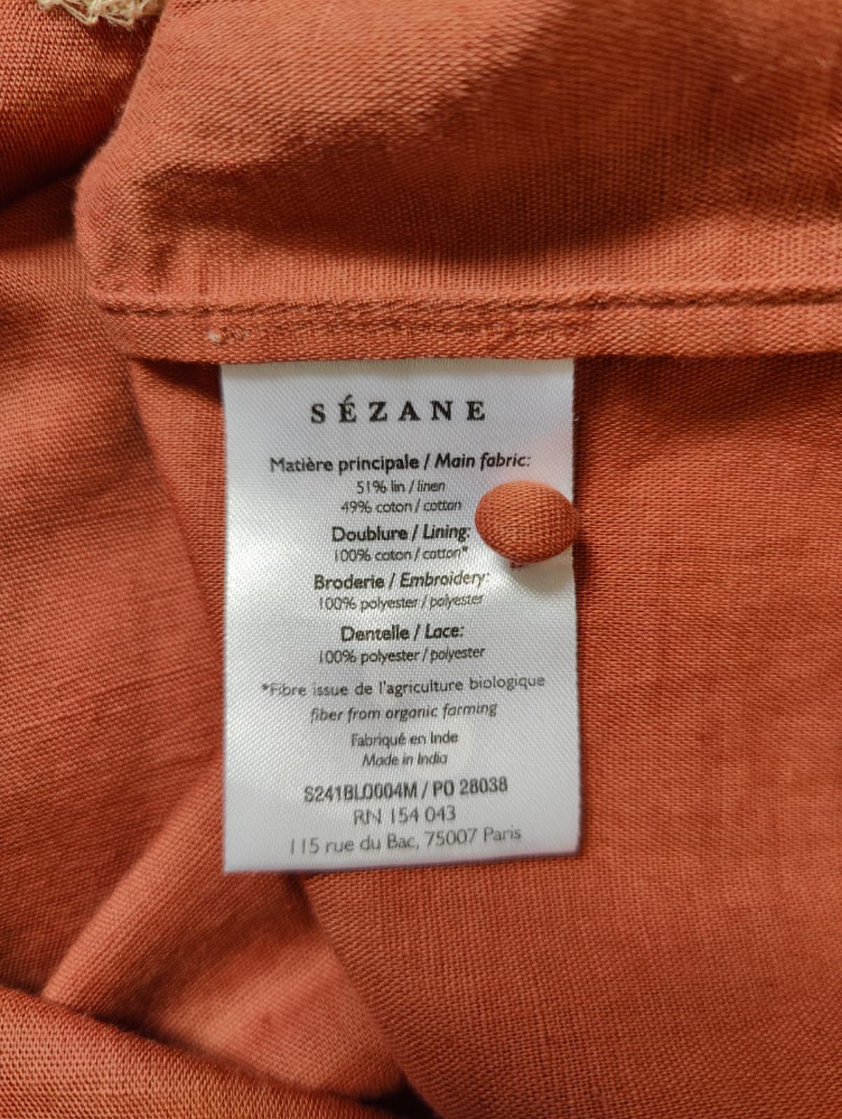 Blouse Anton Sézane brodée – Taille 42 — photo 6