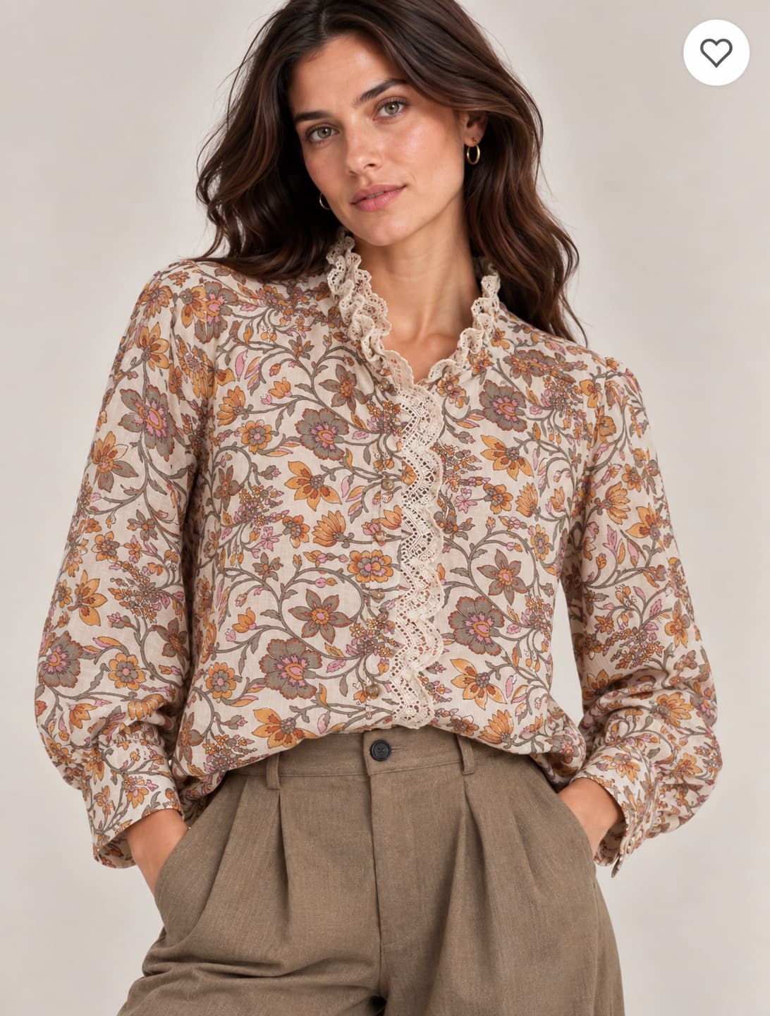 Chemise Sézane fleurie – Taille 42 — photo 1