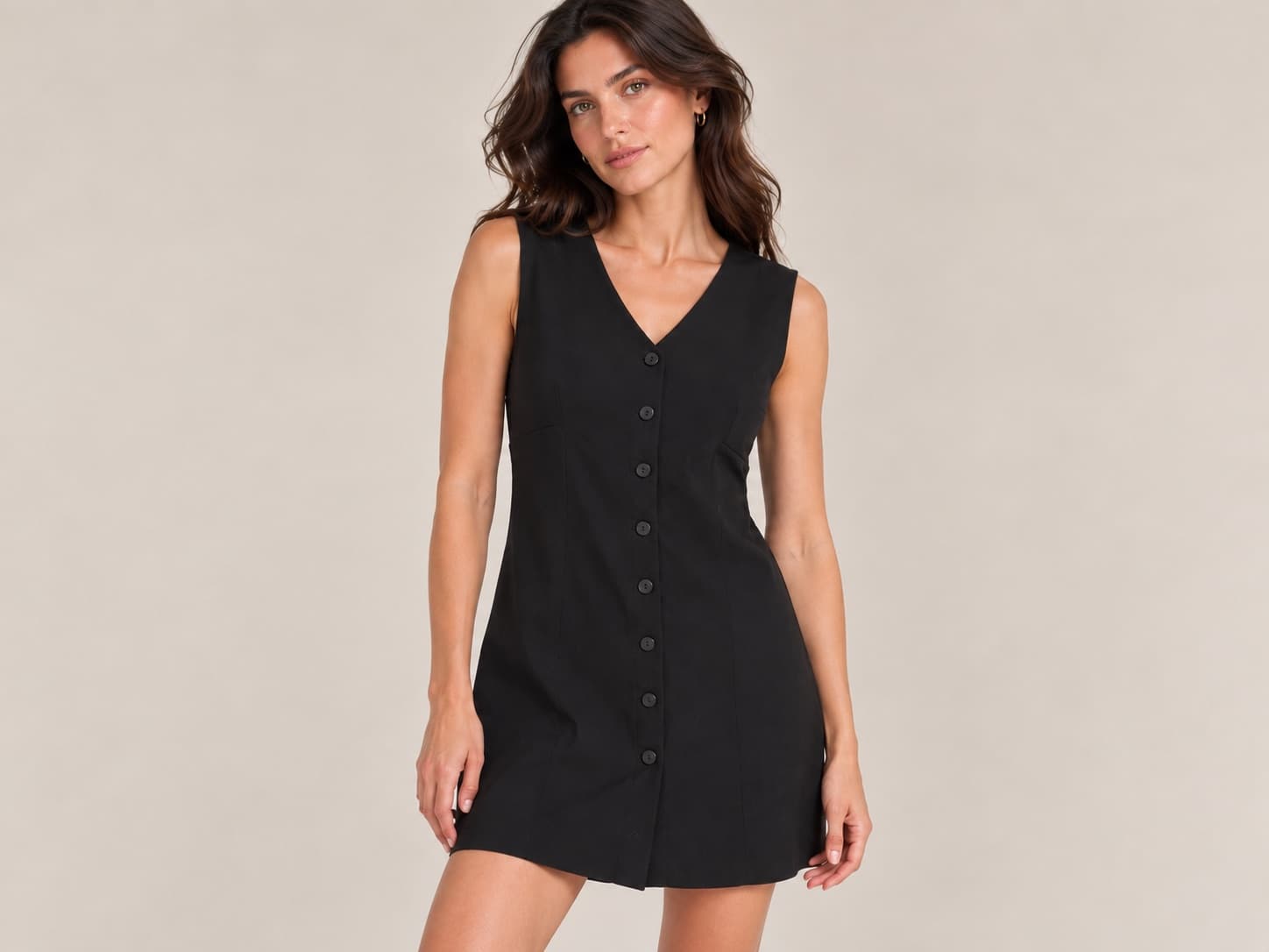 Robe boutonnée Mango noire – Taille L — photo 1
