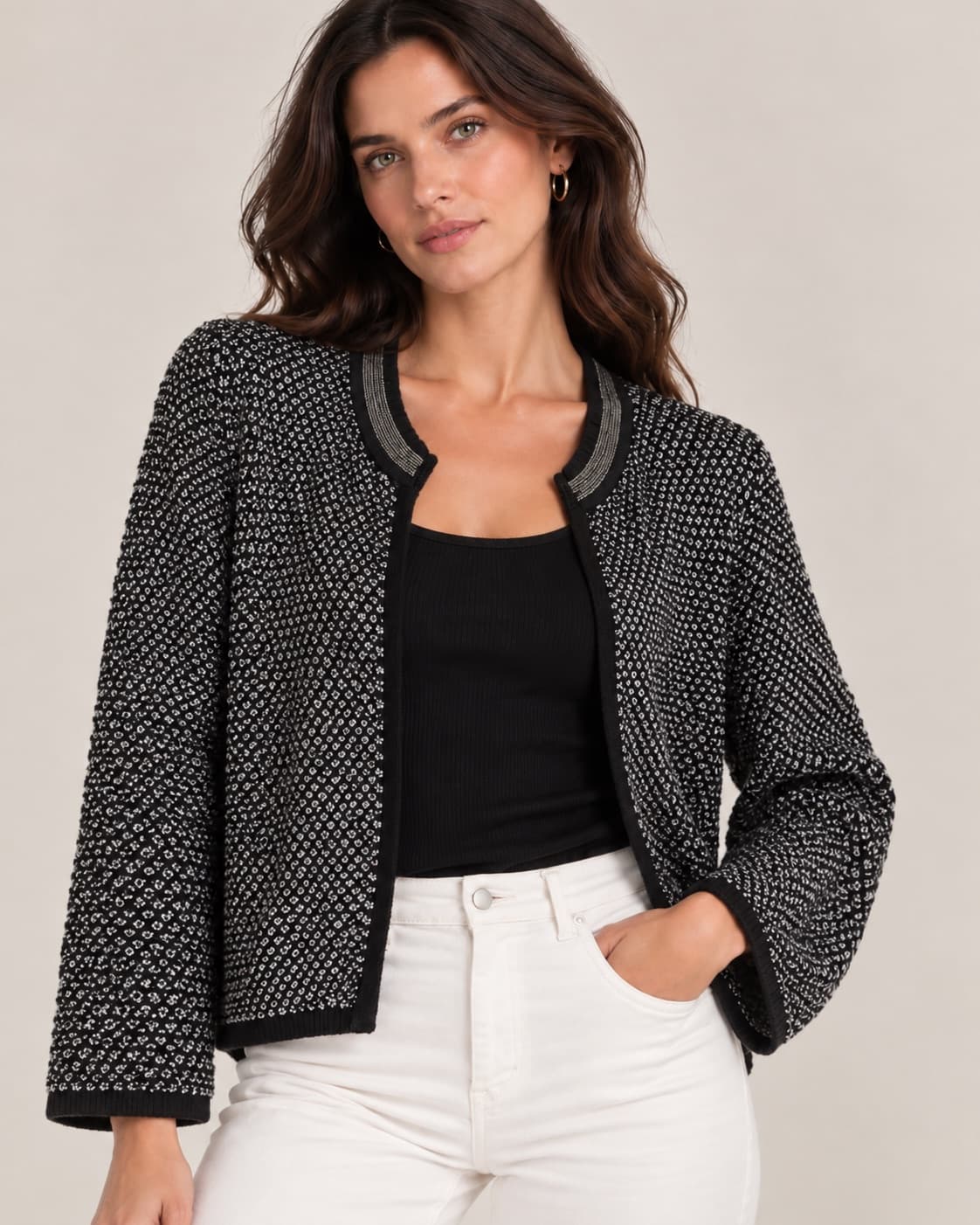 Gilet Naf Naf noir et gris – Taille L — photo 1