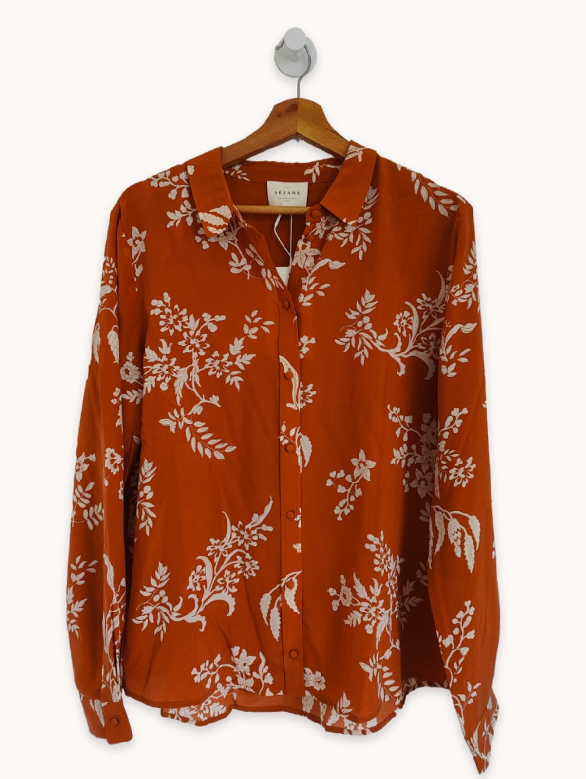 Chemise Sézane en soie fleurie – Taille 42 — photo 2