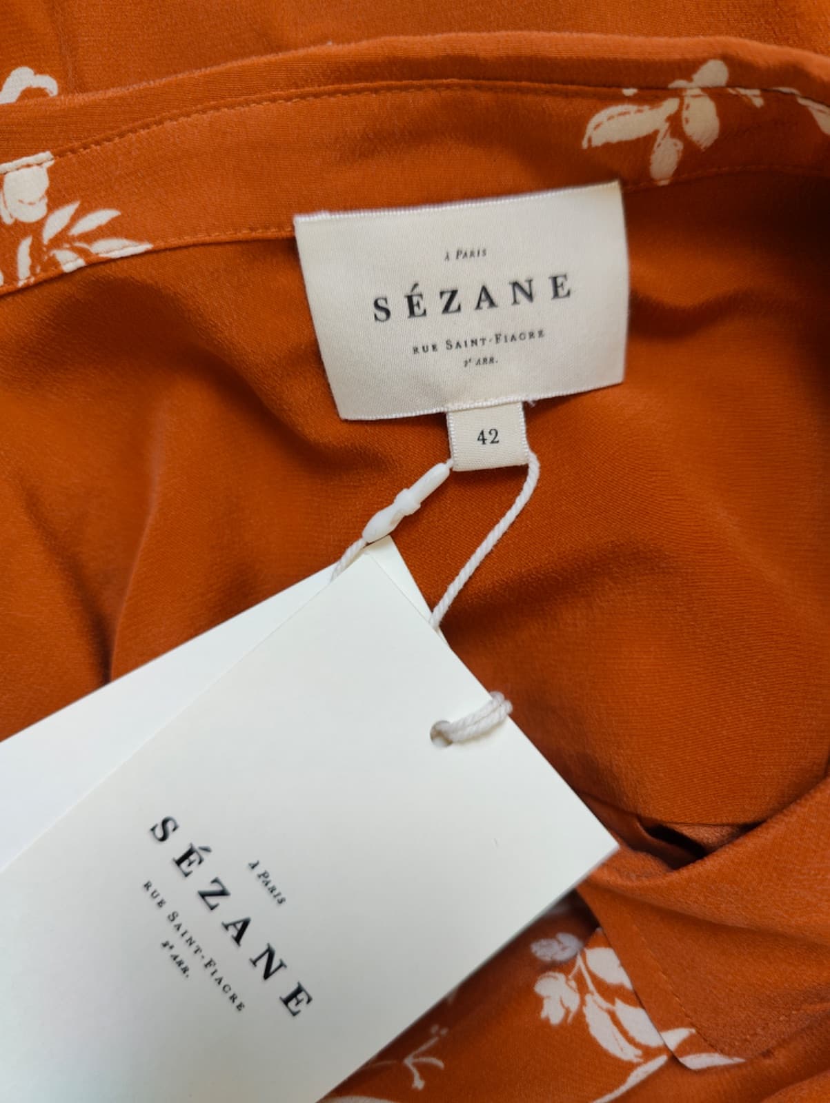 Chemise Sézane en soie fleurie – Taille 42 — photo 5