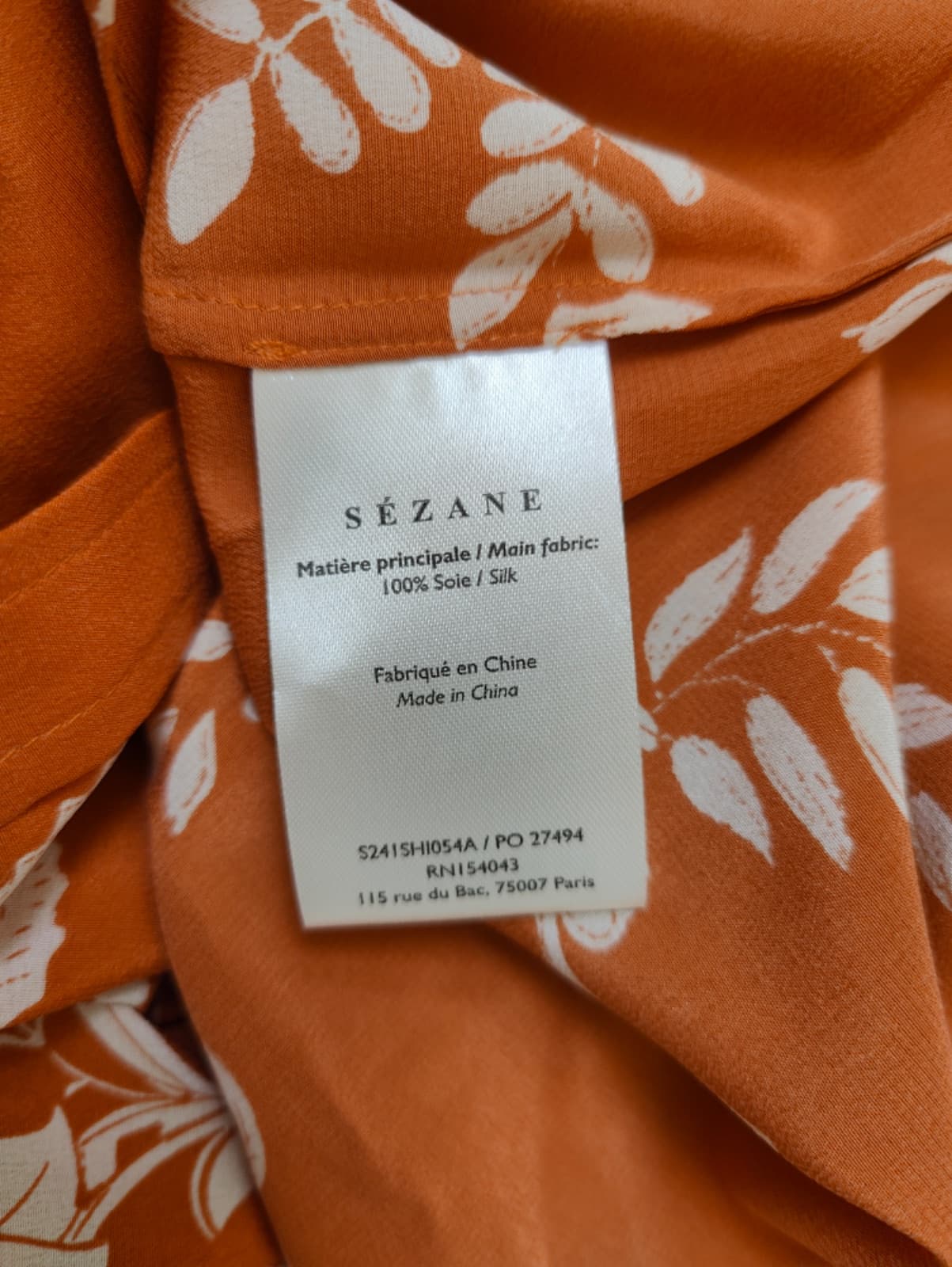 Chemise Sézane en soie fleurie – Taille 42 — photo 6