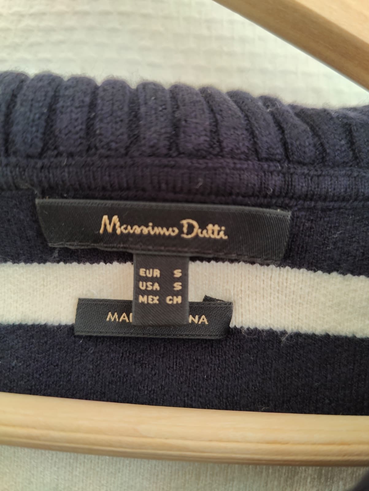 Pull marinière Massimo Dutti à col zippé – Taille S — photo 4