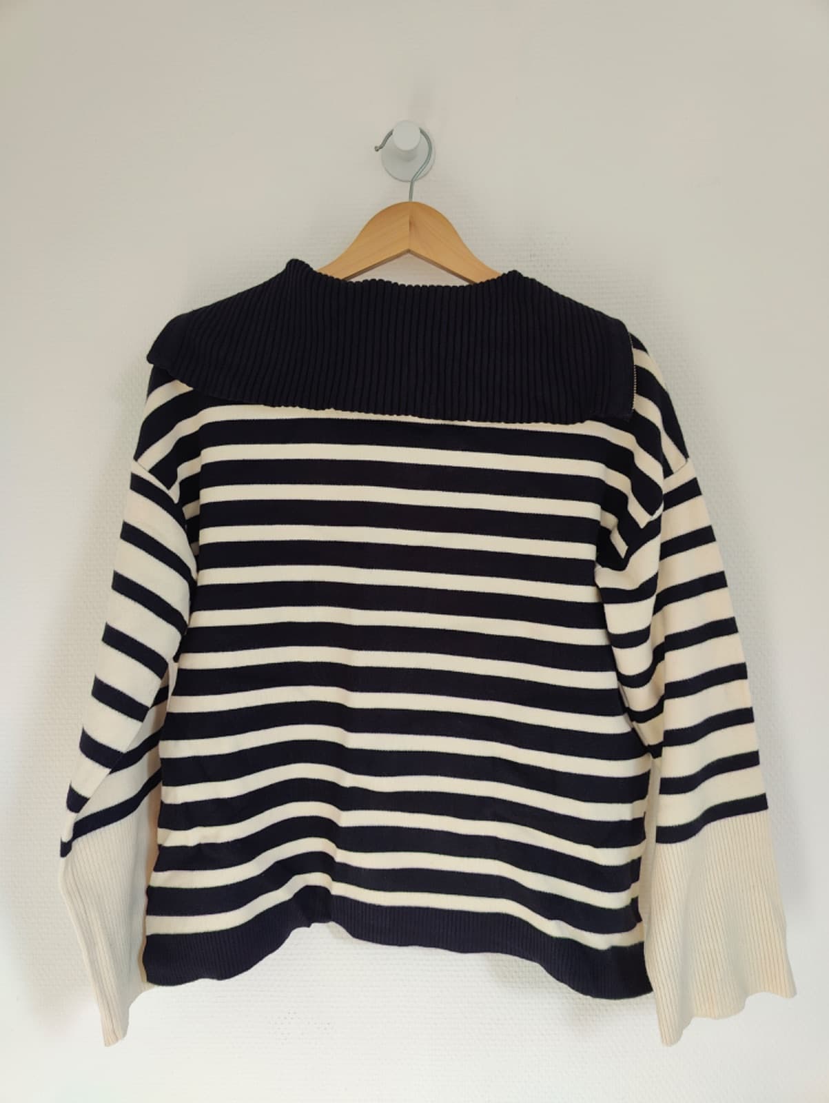 Pull marinière Massimo Dutti à col zippé – Taille S — photo 5