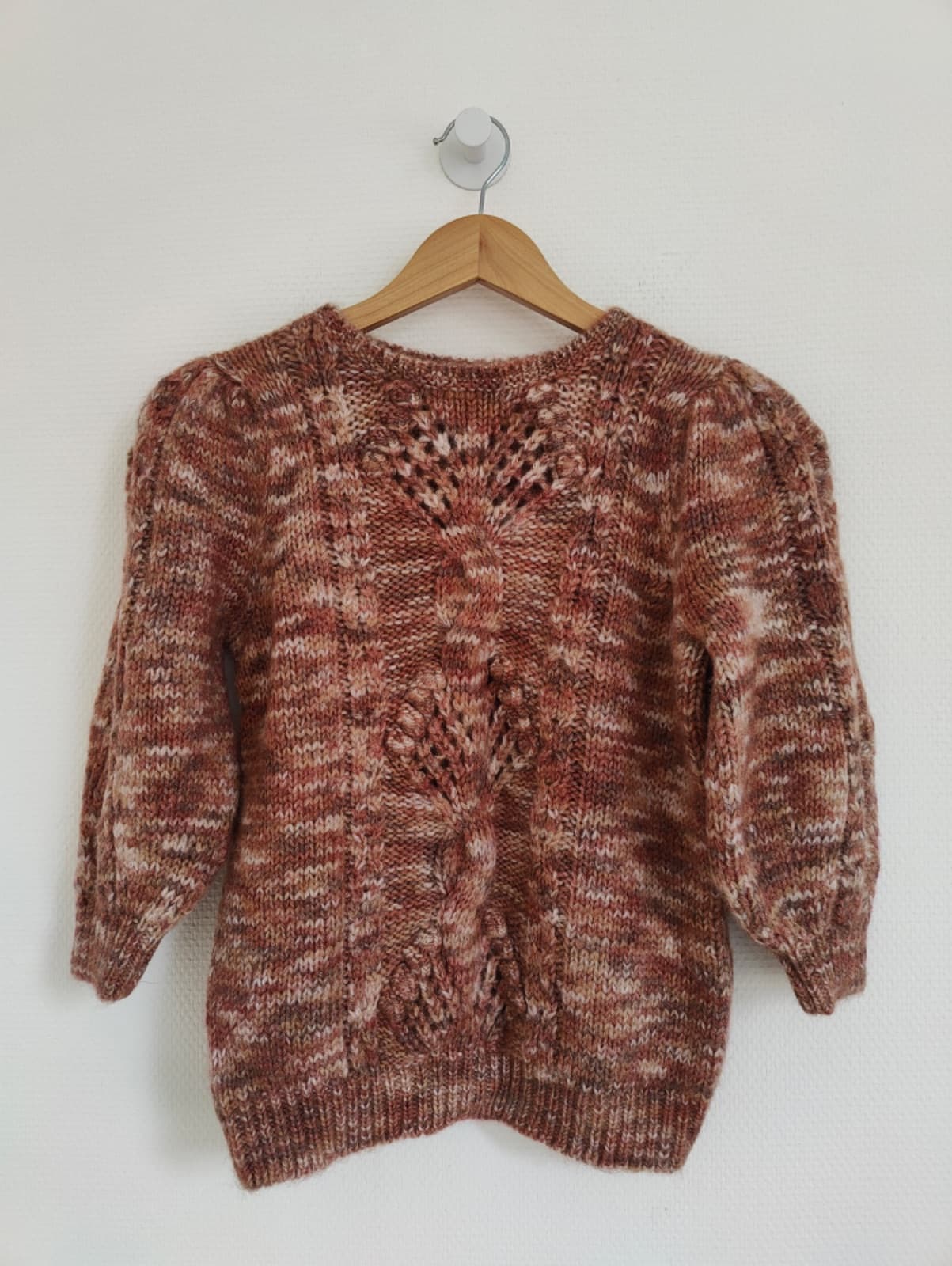 Pull Sézane en maille chinée à torsades – Taille S — photo 2