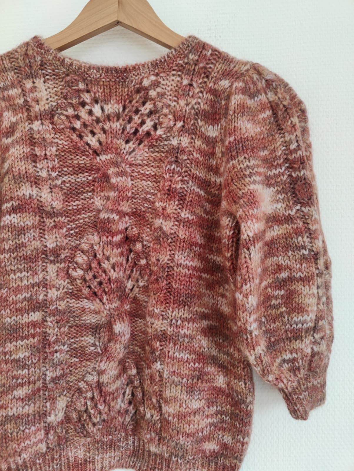 Pull Sézane en maille chinée à torsades – Taille S — photo 3