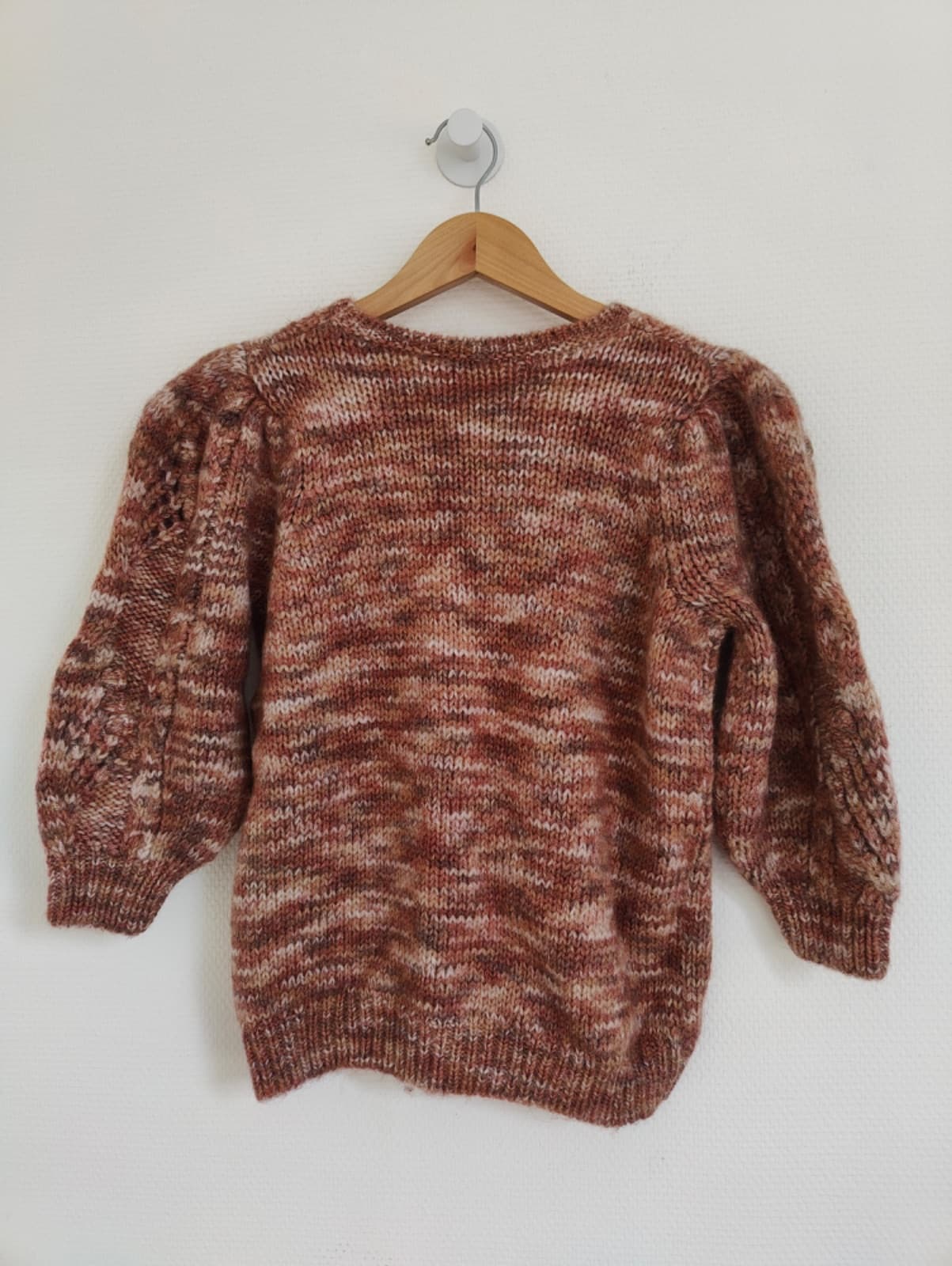 Pull Sézane en maille chinée à torsades – Taille S — photo 4