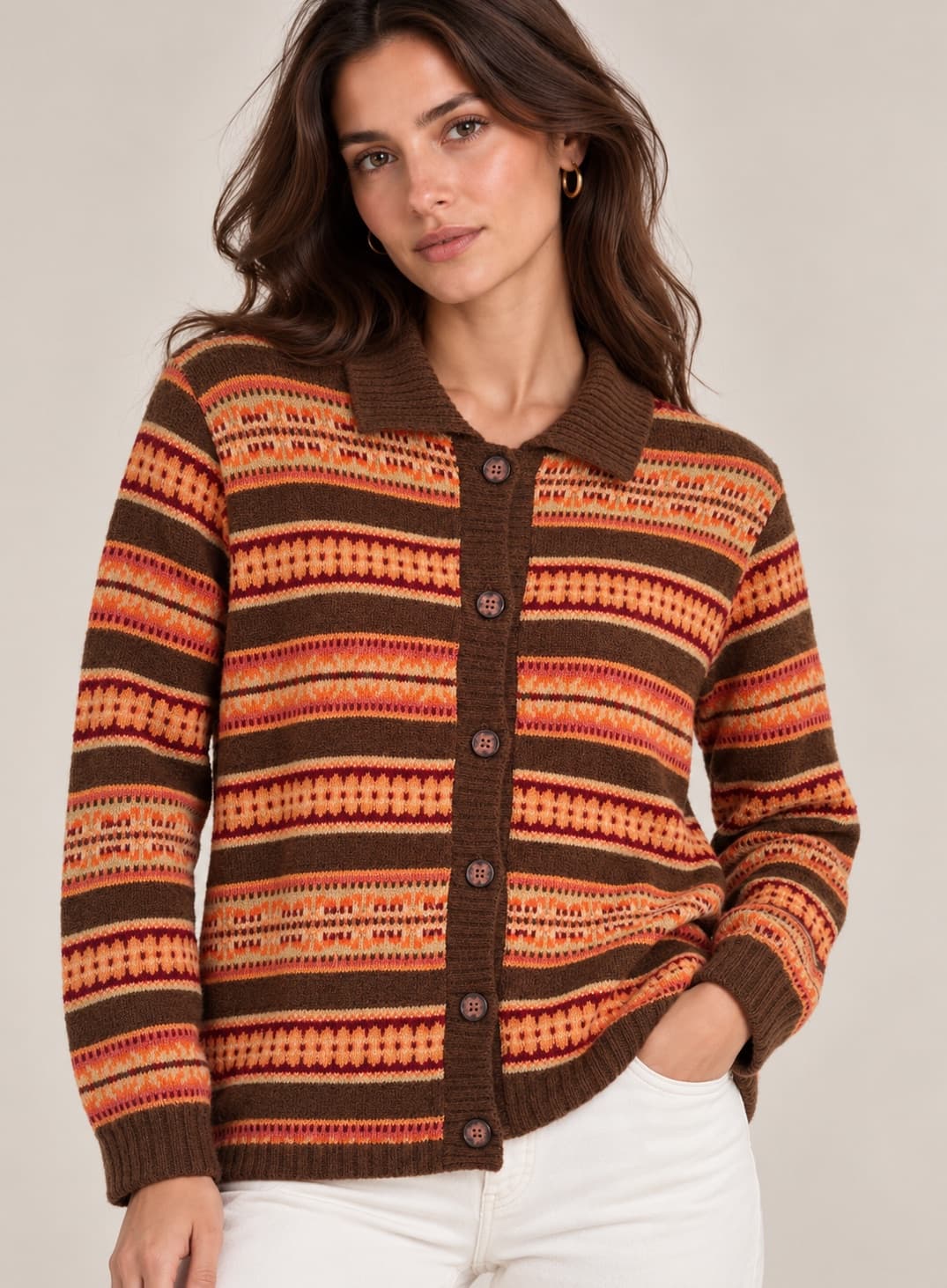 Gilet Don Algodón à motifs jacquard – Taille S — photo 1