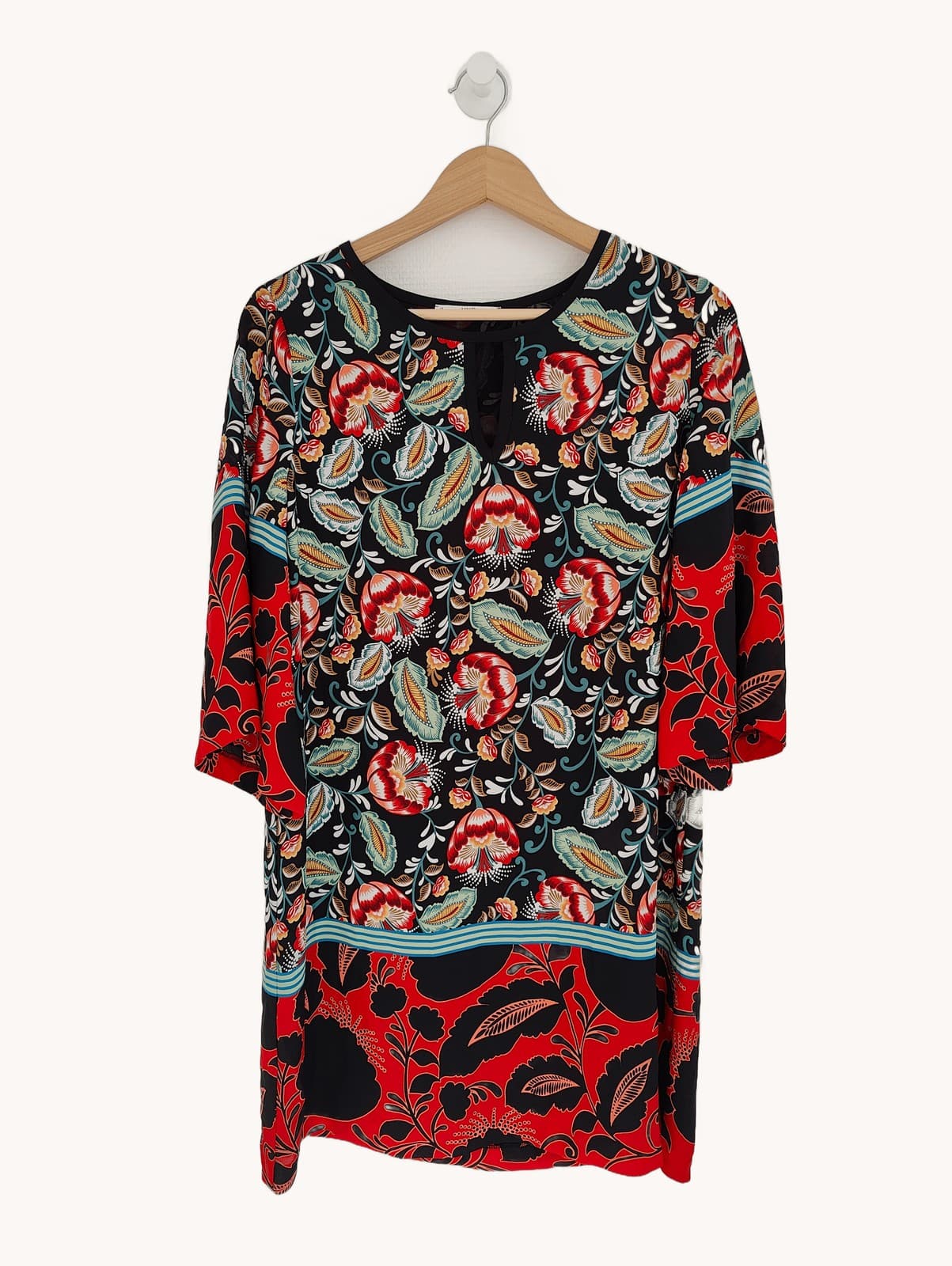 Robe imprimée à manches 3/4 Mango – Taille S