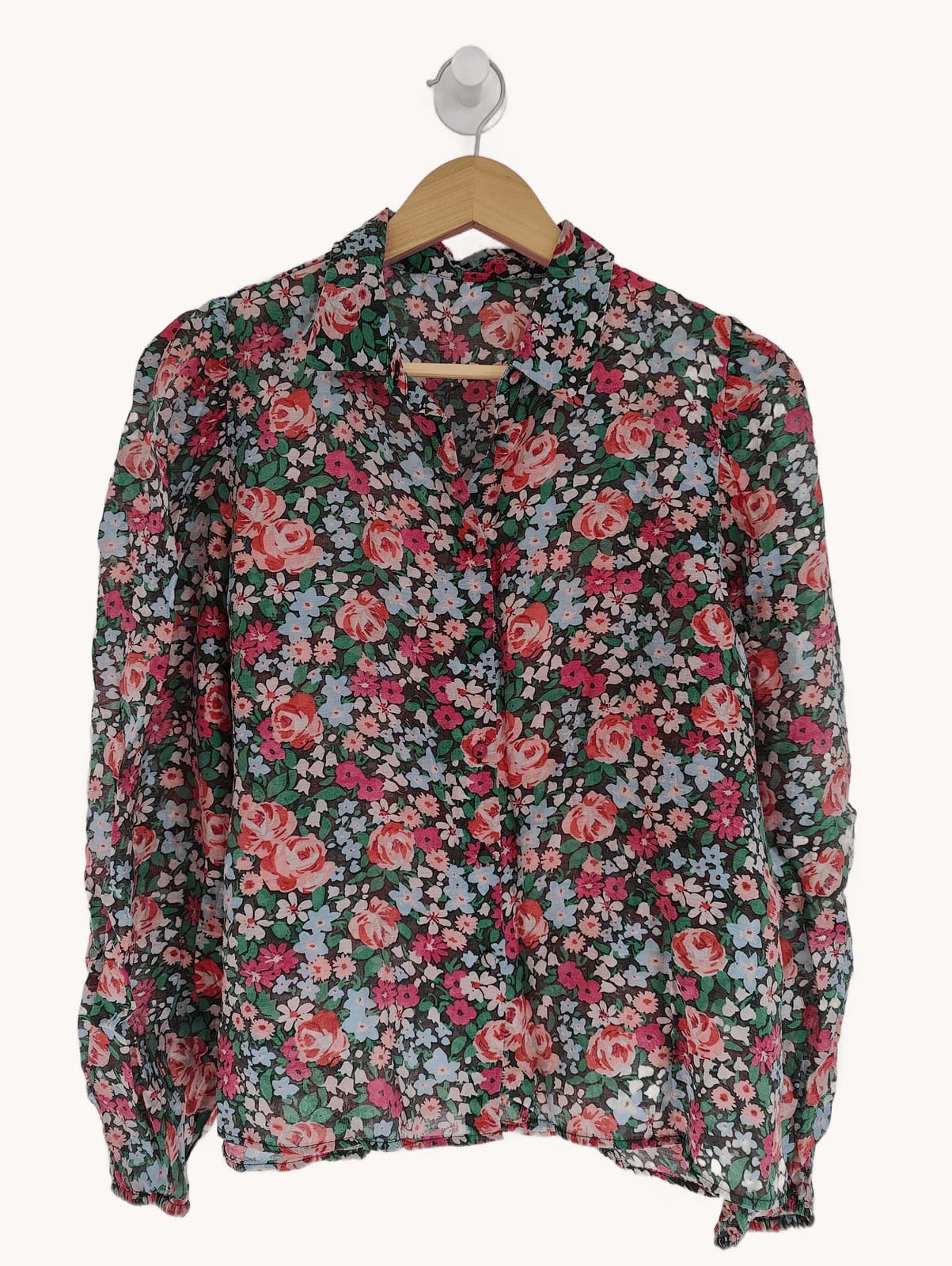 Chemisier fluide à imprimé floral – Taille M