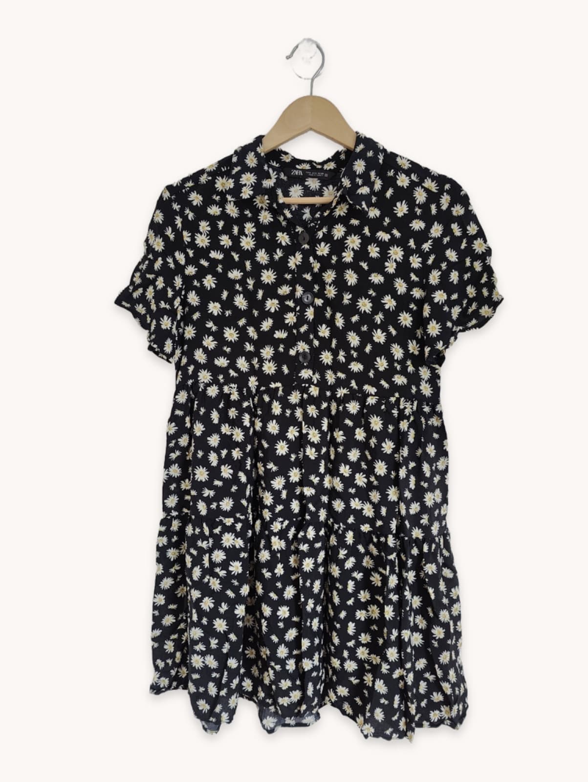 Robe Zara imprimé marguerites – Taille S