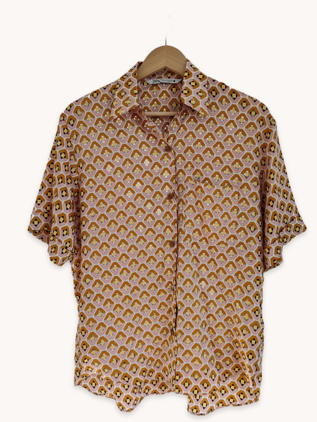 Chemisier imprimé géométrique Zara – Taille XS