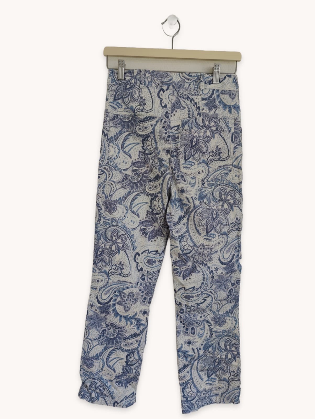 Pantalon Zara à imprimé cachemire bleu – Taille S — photo 4