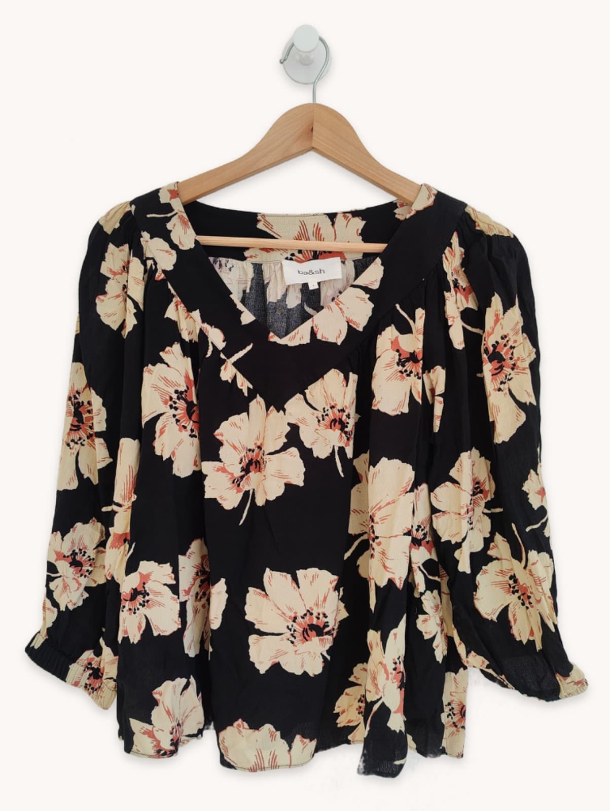 Blouse ba&sh à motif coquelicots – Taille 1