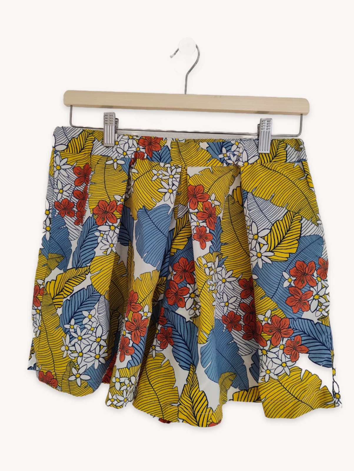 Short ClpShop à imprimé tropical – Taille L