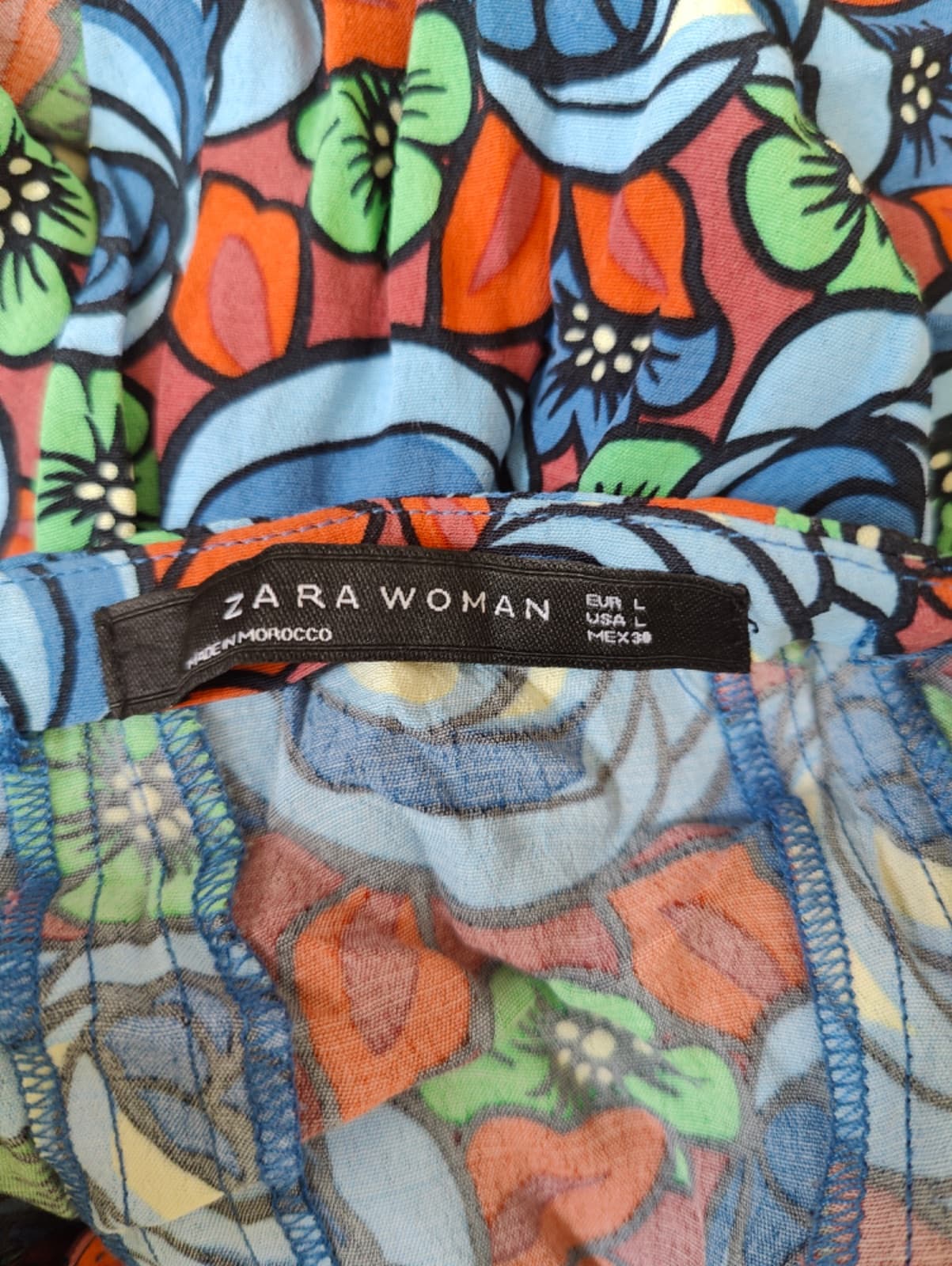 Jupe Zara à imprimé floral rétro – Taille L — photo 4